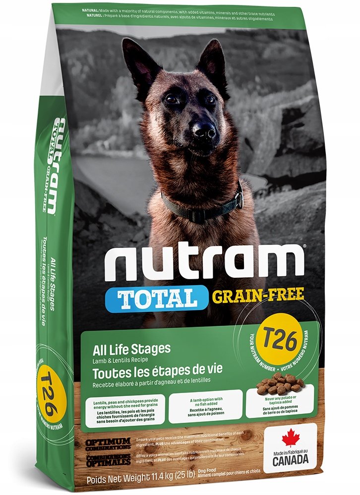 NUTRAM dog T26 - TOTAL GF  LAMB/lentils
