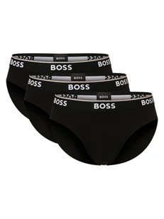 BOSS Slipy pakowane po 3 szt. Mężczyźni Bawełna czarny jednolity, S - Majtki męskie - miniaturka - grafika 1