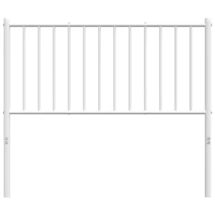Metalowe wezgłowie, białe, 104,5x3x90 cm Lumarko! - Inne meble do sypialni - miniaturka - grafika 6
