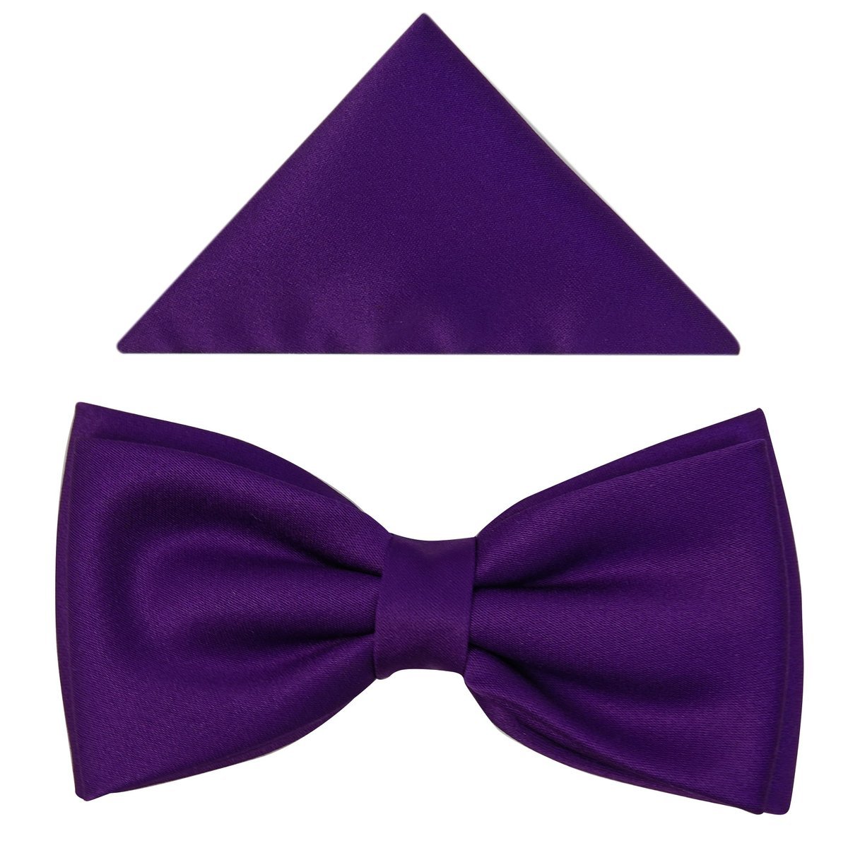Gładka fioletowa muszka szeroka B44