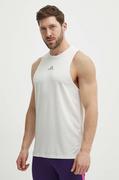 Koszulki męskie - adidas Performance t-shirt treningowy HIIT kolor beżowy IS3716 - miniaturka - grafika 1