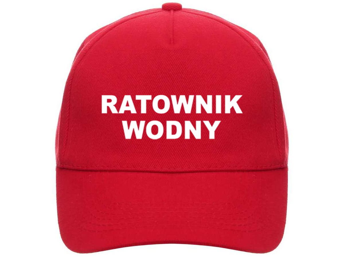 Czapka comfort RATOWNIK WODNY czerwona