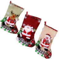 Ozdoby bożonarodzeniowe - SKARPETY ŚWIĄTECZNE NA PREZENTY NA KOMINEK OZDOBNA GWIAZDOR DEKORACJA DUŻA - miniaturka - grafika 1