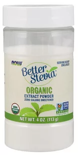 NOW Foods - Better Stevia, Organic, Proszek, 113g - Zdrowa żywność - miniaturka - grafika 1