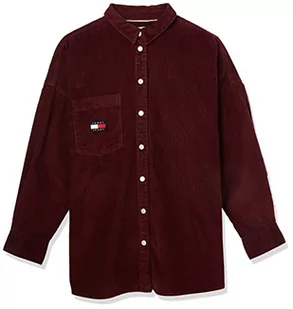Tommy Hilfiger Damska koszula sztruksowa Tjw tkane topy, głęboki ruge, XL, Deep Rouge, XL - Koszule damskie - miniaturka - grafika 1