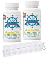 Witaminy i minerały - Navigator Witamina D3 10000 K2 MK-7 Natto 200 mcg 120 kapsułek x2 - miniaturka - grafika 1