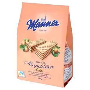 Manner Wafle z orzechami laskowymi 200g - Inne słodycze - miniaturka - grafika 1