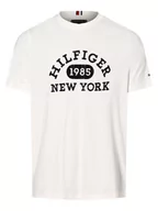 Koszulki męskie - Tommy Hilfiger - T-shirt męski, biały - miniaturka - grafika 1