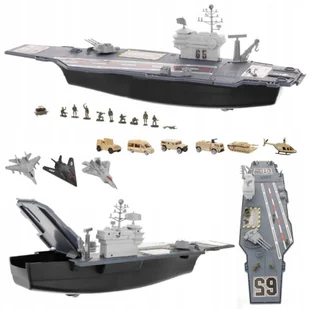 Lt376 Lotniskowiec Statek Wojskowy Samolot Auta - Samoloty i helikoptery - miniaturka - grafika 1