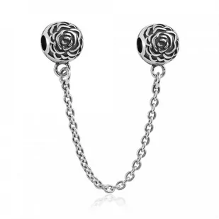 Murrano Charms KLIPS ŁAŃCUSZEK Srebrny RÓŻANA PARA ST-016 - Charmsy - miniaturka - grafika 1