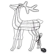 Ozdoby bożonarodzeniowe - Ozdoba Renifer Led Dekoracja Boże Narodzenie - miniaturka - grafika 1