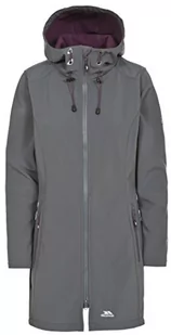 Trespass kitsy, wodoszczelna kurtka softshell dla pań, szary, xxs FAJKSSJ20001_CBNXXS - Kurtki damskie - miniaturka - grafika 1