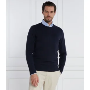 Calvin Klein Wełniany sweter | Regular Fit - Swetry męskie - miniaturka - grafika 1