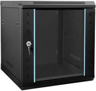 Szafy rack - vidaXL Szafa sieciowa z przechowywaniem Czarny 53 x 60 x 60 cm Stal 42017656 - miniaturka - grafika 1