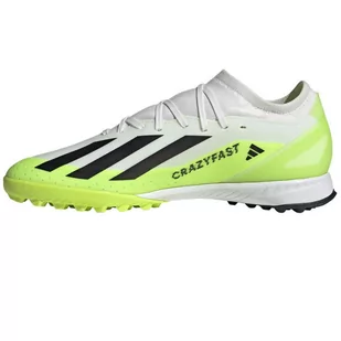 Buty adidas X CRAZYFAST.3 TF M (kolor Biały. Zielony, rozmiar 40 2/3) - Buty sportowe męskie - miniaturka - grafika 2