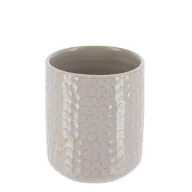 Pojemniki łazienkowe - Tendance Kubek łazienkowy Nolan ceramiczny beż - miniaturka - grafika 1
