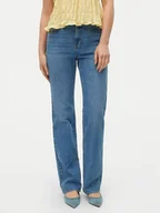 Spodnie damskie - Vero Moda Jeansy Tessa 10315494 Niebieski Straight Fit - miniaturka - grafika 1