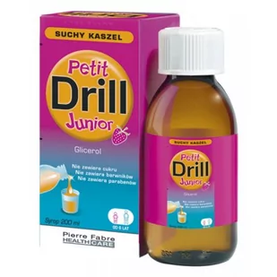 PIERRE FABRE MEDICAMENT PetitDrill Junior syrop na kaszel suchy 200 ml - Przeziębienie i grypa - miniaturka - grafika 1