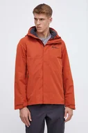 Kurtki i kamizelki sportowe męskie - Jack Wolfskin kurtka sportowa Luntal 3in1 kolor pomarańczowy - miniaturka - grafika 1
