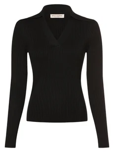 Marc O'Polo Sweter damski Kobiety drobna dzianina czarny jednolity, S - Swetry damskie - miniaturka - grafika 1