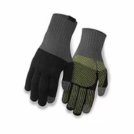 Rękawiczki - Giro Wi Merino Knit Wool rękawiczki rowerowe dla dorosłych, uniseks szary/czarny L-XL - miniaturka - grafika 1