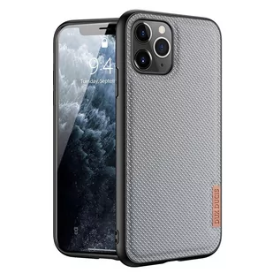 Dux Ducis Fino etui pokrowiec pokryty nylonowym materiałem iPhone 11 Pro Max szary - Etui i futerały do telefonów - miniaturka - grafika 1