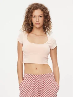 Reebok T-Shirt Essentials IL4644 Różowy Regular Fit - Koszulki i topy damskie - miniaturka - grafika 1
