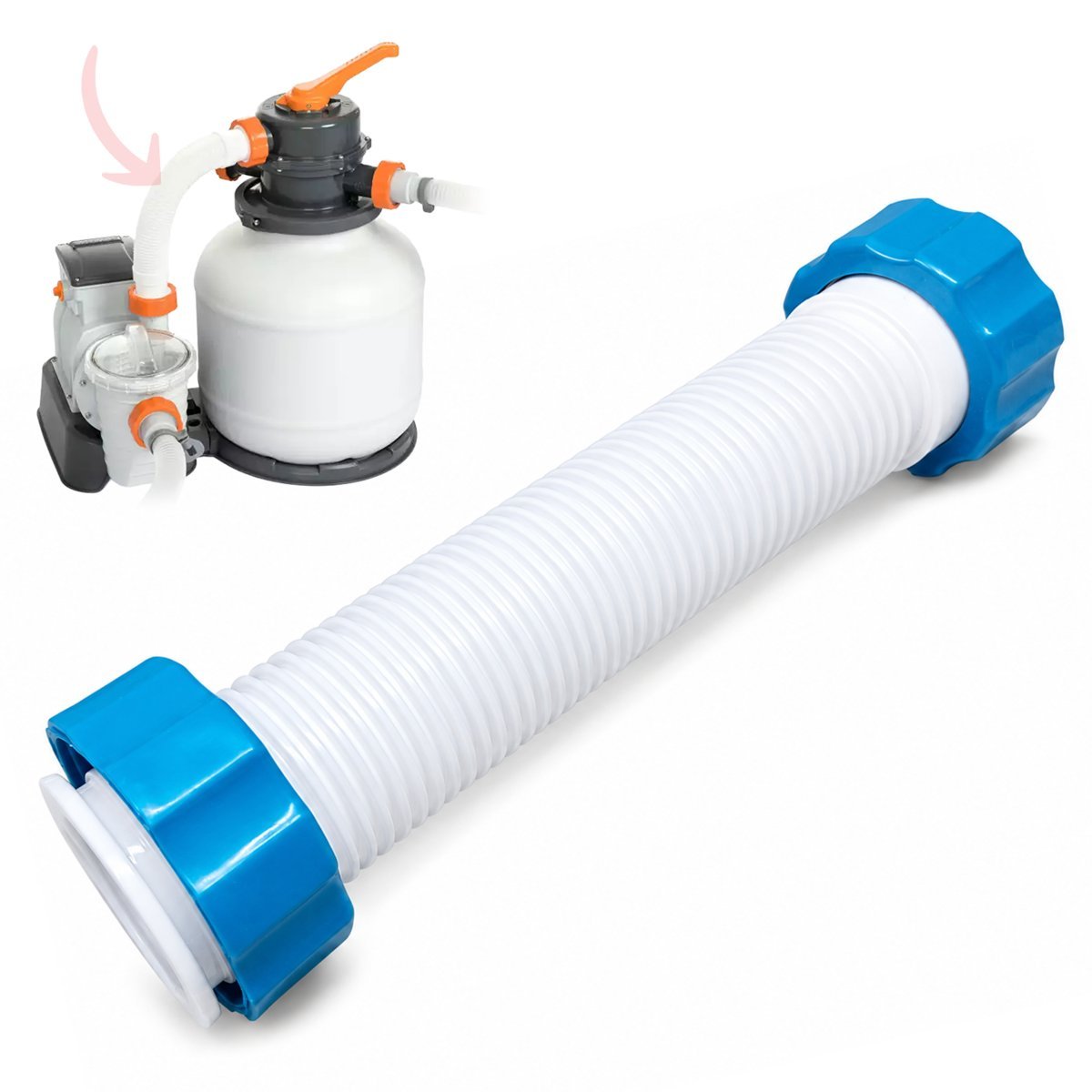 Bestway wąż krótki rura rurka łączenie oryginalne do pompy piaskowej 58495