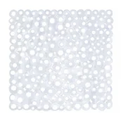 Maty antypoślizgowe - Mata łazienkowa 52 x 52 cm kwadratowa transparentna - miniaturka - grafika 1