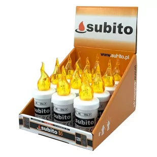 Wkłady Do Zniczy Led Subito S5 12 Sztuk Żółte - Lampiony i znicze - miniaturka - grafika 1