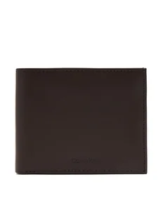Calvin Klein Portfel męski Ck Premium Bifold 5Cc W/Coin K50K512923 Brązowy - Portfele - miniaturka - grafika 1