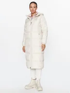 Odzież trekkingowa damska - Columbia Kurtka zimowa Puffect™ Long Jacket Brązowy Regular Fit - miniaturka - grafika 1