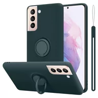 Etui i futerały do telefonów - Pokrowiec Do Samsung Galaxy S21 PLUS w LIQUID ZIELONY Etui TPU Obudowa Ochronny Case Cover Plecki Cadorabo - miniaturka - grafika 1