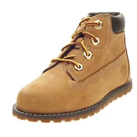 Buty dla dziewczynek - Timberland Unisex Pokey Pine 6 klasyczne buty dziecięce, zamek błyskawiczny, beżowy - Beżowe Wheat - 22 EU - miniaturka - grafika 1