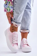 Trampki damskie - Trampki Na Platformie Lee Cooper LCW-23-31-1781L Różowe-41 - miniaturka - grafika 1