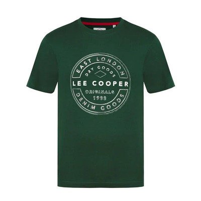 Lee Cooper koszulka męska zielona C Logo, Rozmiar XXL