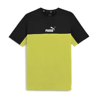 Koszulki sportowe męskie - Koszulka męska PUMA ESS+ Block Tee - miniaturka - grafika 1