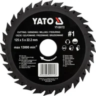 Akcesoria do elektronarzędzi - YATO Tarnik z piłą do drewna 125mm nr1 YT-59172 YT-59172 - miniaturka - grafika 1