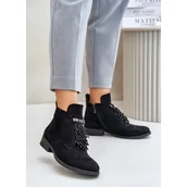 Botki damskie - Botki S.Barski HY42-715 Black czarne - miniaturka - grafika 1