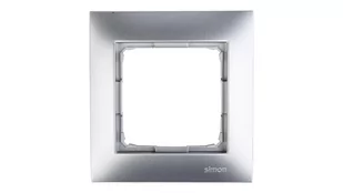 Kontakt Simon SIMON Ramka 1-krotna srebrny mat DRK1/43 SIMON54 - Klawisze i ramki - miniaturka - grafika 1