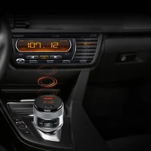 Ugreen ładowarka samochodowa Quick Charge 3.0 2x USB transmiter FM Bluetooth czarno-szary (60283) - Ładowarki samochodowe - miniaturka - grafika 7