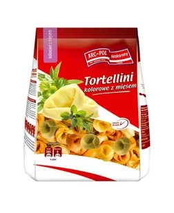 Tortellini kolorowe z mięsem 250 g - Makaron - miniaturka - grafika 1