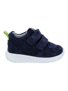 Richter Shoes Skórzane sneakersy "Timmy" w kolorze granatowym - Buty dla dziewczynek - miniaturka - grafika 1