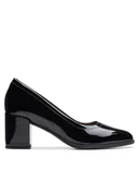 Czółenka - Clarks Czółenka Freva 55 Court 26174873 Czarny - miniaturka - grafika 1