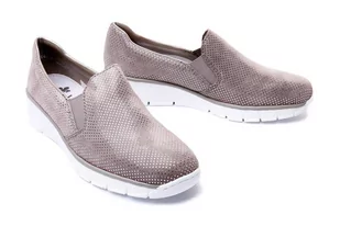 RIEKER 53766-41 grey, półbuty damskie - Rieker - Półbuty damskie - miniaturka - grafika 1