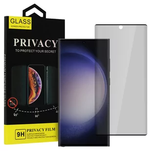 Hartowane szkło Privacy Glass do SAMSUNG GALAXY S23 ULTRA CZARNE - Akcesoria do smartwatchy - miniaturka - grafika 1