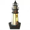 Clayre & Eef Lampa Stołowa Tiffany Latarnia 5LL-6053 - Lampy stojące - miniaturka - grafika 1