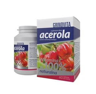 Acerola Grinovita 60 tabl. Do Ssania - Przeziębienie i grypa - miniaturka - grafika 1