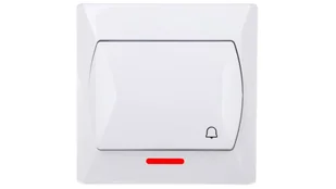 LEDart zwierny dzwonek podświetlany biały ŁP-6AS/00 Akcent Ospel - Wyłączniki światła i elektryczne - miniaturka - grafika 2