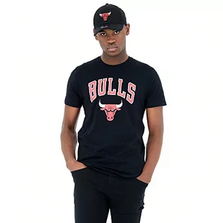 Koszulki męskie - New Era Męski T-shirt Chicago Bulls-11530755 czarny czarny 3XL NE11530755.00008 - grafika 1